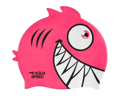 Шапка для плавания Aqua Speed Zoo Pirana 246-03 9698 рожевий Діт OSFM (5908217696984)