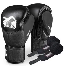Боксерские перчатки Phantom Riot Pro Black 16 унцій (PHBG2540-16)