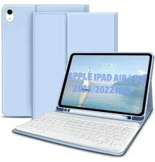 Чехол для планшета BeCover Keyboard Apple iPad Air (4/5) 2020/2022 10.9" Light Blue (711146)