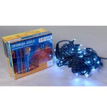 Гірлянда Delux Icicle 75LED 2x0.7m білий/чорний IP44 EN (90016589)