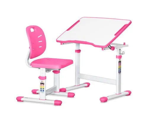 Парта зі стільцем Evo-kids Pink (Evo-07 Ergo PN)