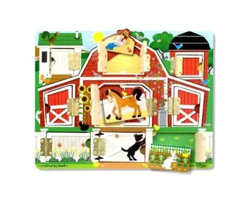 Розвиваюча іграшка Melissa&Doug Доска с окошками Ферма (MD14592)