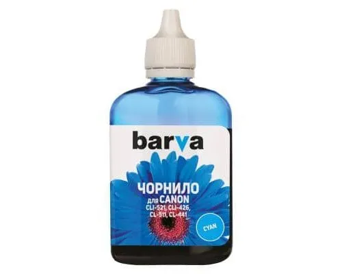 Чорнило Barva CANON CLI-521/CL-511 90г CYAN (C521-286)