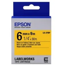 Стрічка для принтера етикеток Epson LK2YBP (C53S652002)