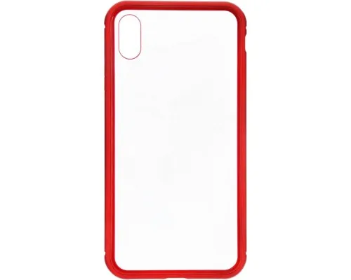 Чехол для мобильного телефона Armorstandart Magnetic Case 1 Gen. iPhone XS Max Clear/Red (ARM53391)