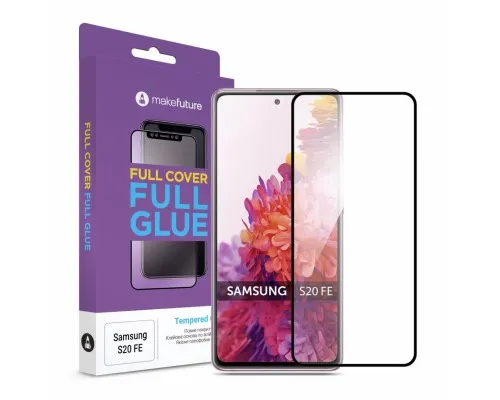 Скло захисне MakeFuture Samsung S20 FE Full Cover Full Glue (MGF-SS20FE)