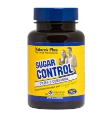 Витаминно-минеральный комплекс Natures Plus Блокатор Сахара, Sugar Control, 60 гелевых капсул (NTP4711)