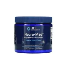 Мінерали Life Extension Магній L-Треонат, смак тропічного пуншу, Neuro-Mag, 93,35 г (LEX-2032)