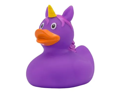 Іграшка для ванної Funny Ducks Качка Єдиноріг фіолетовий (L2090)