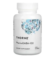 Аминокислота Thorne Research GABA (Гамма-аминомасляная кислота) 100 мг, Pharma GABA-100, 60 капс (THR-65201)