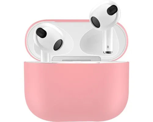 Чохол для навушників BeCover Silicon для Apple AirPods (3nd Gen) Grapefruit-Pink (707231)