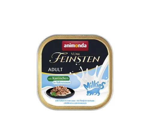 Вологий корм для кішок Animonda Vom Feinsten Adult with rabbit in cream sauce 100 г (4017721830379)