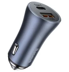 Зарядное устройство Baseus Golden Contactor Pro USB-A/Type-C Blue (CCJD-0G)