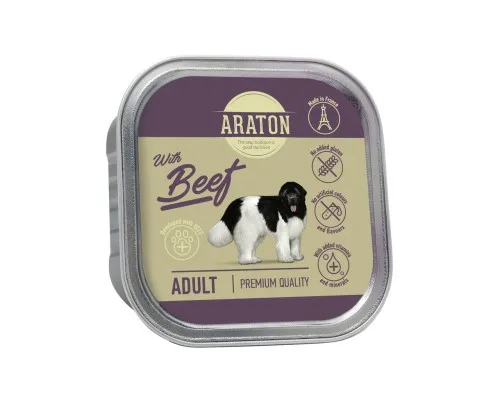 Консервы для собак ARATON Adult with beef 150 г (KIK45703)