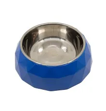 Посуда для собак KIKA Миска Diamond L голубая (SDML991053LM)