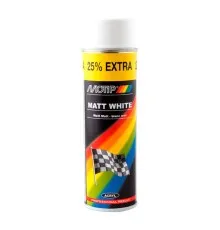 Аэрозольная краска для автомобиля Motip Акриловая белая матовая 500мл (04002IG)