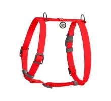 Шлея для собак WAUDOG Waterproof анатомічна Н-подібна S червона (32943)