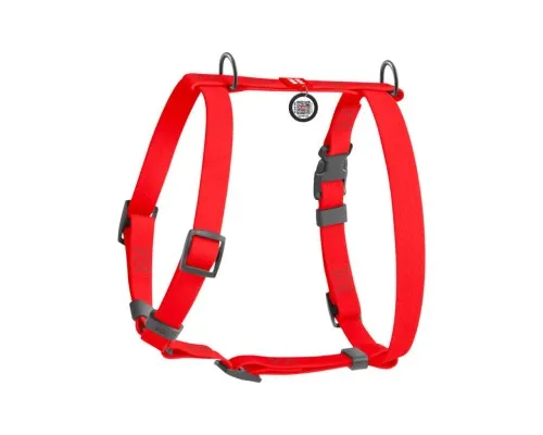 Шлея для собак WAUDOG Waterproof анатомічна Н-подібна S червона (32943)