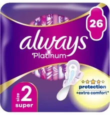 Гигиенические прокладки Always Platinum Super Размер 2 26 шт. (8001841913841)