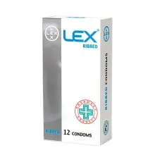Презервативы Lex Condoms Ribbed 12 шт. (4820144771934)