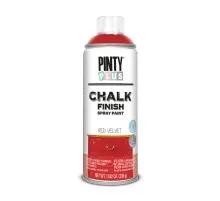 Краска-аэрозоль Pintyplus на водной основе Chalk-finish, Красный бархат, 400 мл (8429576235609)