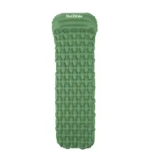 Туристичний килимок Naturehike надувний із подушкою FC-12 NH19Z003-P 65 мм зелений (6927595737750)