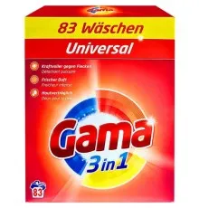 Пральний порошок Gama 3 in 1 Universal 5.4 кг (8435495837732)