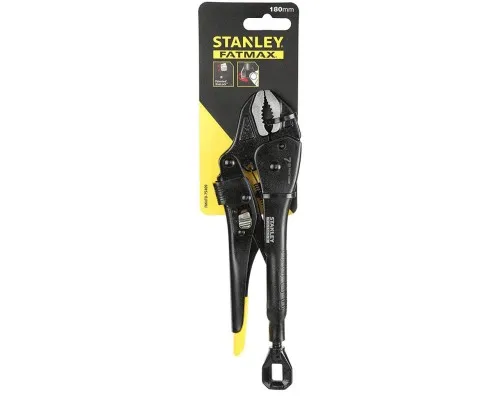 Кліщі Stanley з фіксацієй (пинци) вигнуті губки 180мм посилені FatMax (FMHT0-75409)