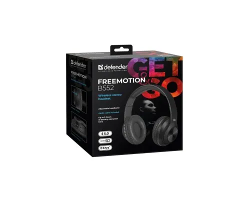 Навушники Defender FreeMotion B552 Bluetooth Black (63552)