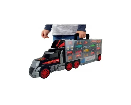 Ігровий набір Dickie Toys Трейлер перевізник авто, вантажівка з ручкою (3749023)