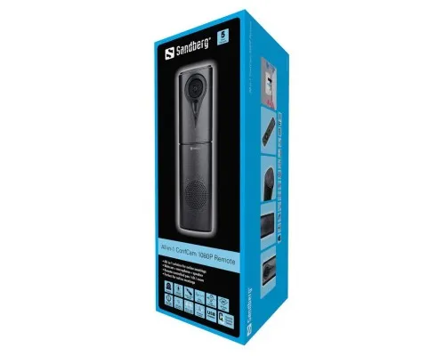 Веб-камера Sandberg All-in-1 ConfCam 1080P Remote Black (134-23)