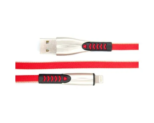 Дата кабель USB 2.0 AM to Lightning 0.25m red Dengos (PLS-L-SHRT-PLSK-RED)
