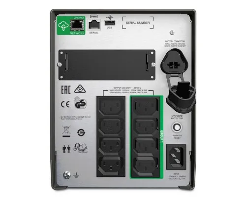 Источник бесперебойного питания APC Smart-UPS 1000VA LCD SmartConnect (SMT1000IC)