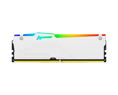 Модуль пам'яті для комп'ютера DDR5 32GB 5200 MHz FURY Beast White RGB Kingston Fury (ex.HyperX) (KF552C40BWA-32)