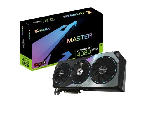 Відеокарта GIGABYTE GeForce RTX4080 SUPER 16Gb AORUS MASTER (GV-N408SAORUS M-16GD)