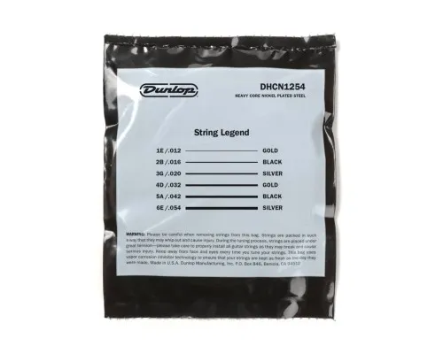 Струни для гітари Jim Dunlop Heavy Core Electric Guitar Strings (12-54) (DHCN1254)