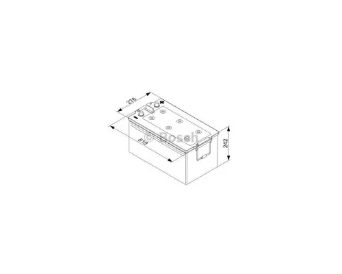 Акумулятор автомобільний Bosch 225А (0 092 T50 800)