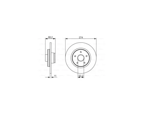 Тормозной диск Bosch 0 986 479 695