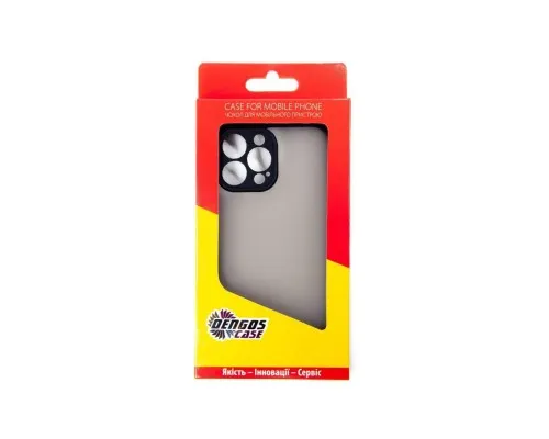 Чохол до мобільного телефона Dengos Matte Bng iPhone 13 Pro (black) (DG-TPU-BNG-14)
