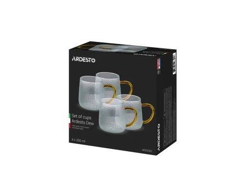 Набір чашок Ardesto Dew 350 мл 4 шт (AR2635C)