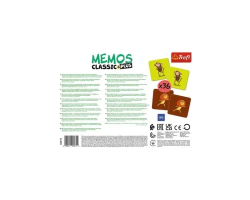 Настольная игра Trefl Мемо Классическое Двигайся и играй (Memos Classic&plus. Move and play) (02271)