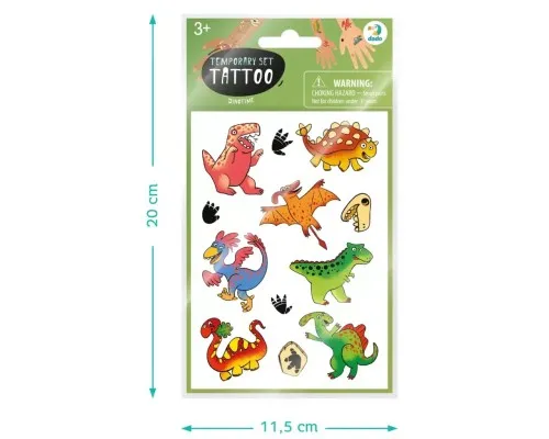 Набір для творчості DoDo Час динозаврів набір дитячих тимчасових татуювань (301104)