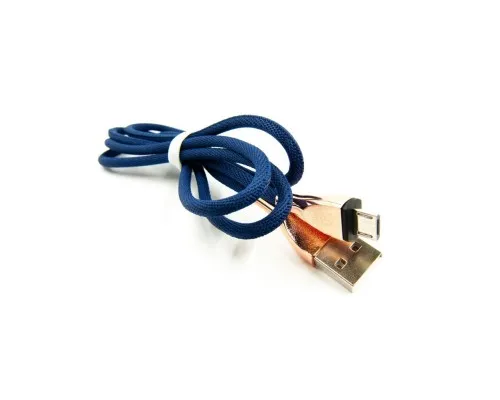 Дата кабель USB 2.0 AM to Micro 5P 1.5m blue Dengos (NTK-M-DL-SET-BLUE)