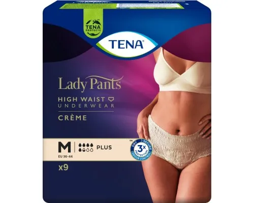 Подгузники для взрослых Tena Lady Pants Plus M для женщин 9 шт Creme, East (7322540920772)