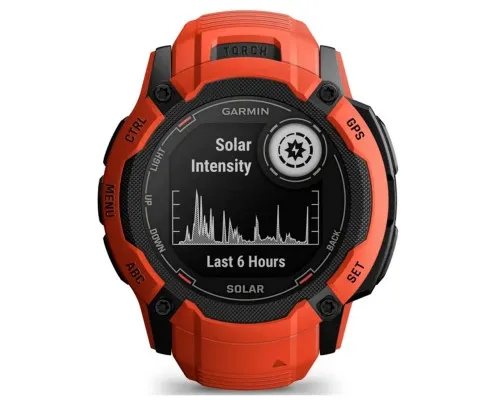 Смарт-годинник Garmin Instinct 2X, Solar, Flame Red, GPS (010-02805-01)
