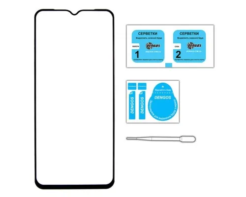 Скло захисне Dengos Full Glue Nokia C22 (black) (TGFG-305)