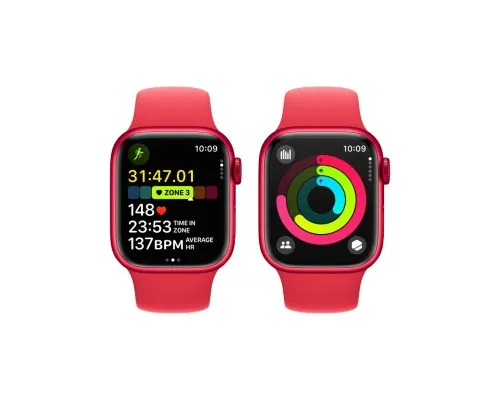 Смарт-часы Apple Watch Series 9 GPS 41mm (PRODUCT)RED Aluminium Case with (PRODUCT)RED Sport Band - S/M (MRXG3QP/A)