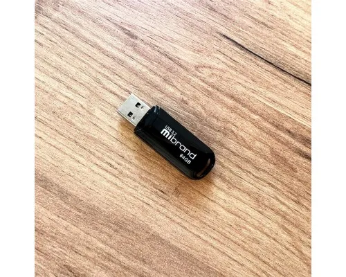 USB флеш накопитель Mibrand 64GB Marten Black USB 3.2 (MI3.2/MA64P10B)