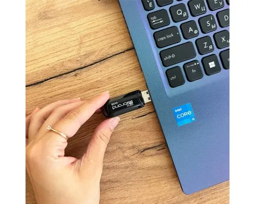 USB флеш накопитель Mibrand 64GB Marten Black USB 3.2 (MI3.2/MA64P10B)