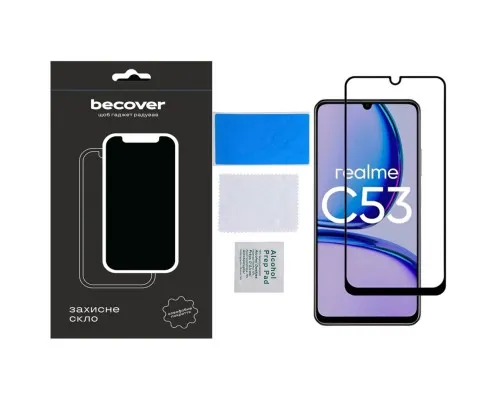 Скло захисне BeCover Realme C53 Black (710105)